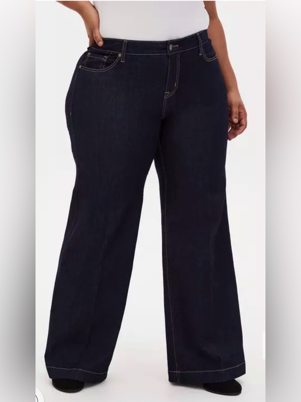 NWOT - Torrid High-Rise Wide Leg Vintage Stretch Jeans Dark Wash 20R Plus Size